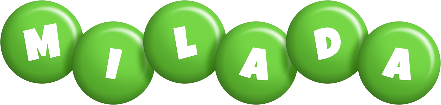 Milada candy-green logo