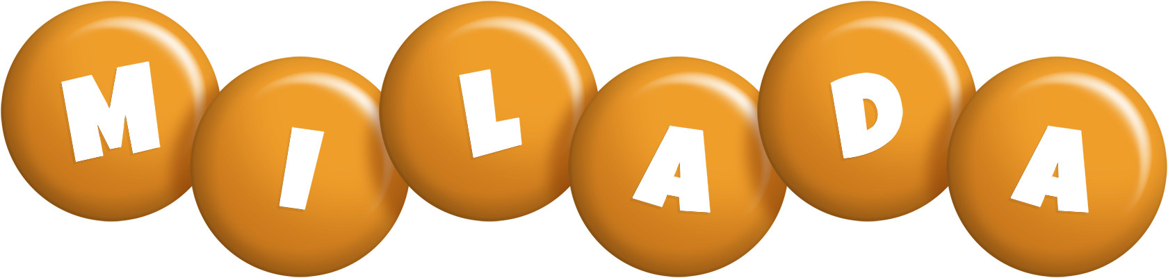 Milada candy-orange logo