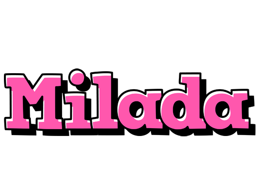 Milada girlish logo