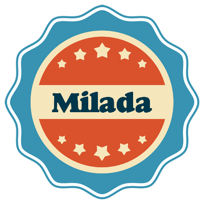 Milada labels logo