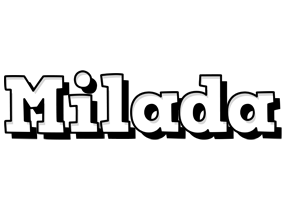 Milada snowing logo