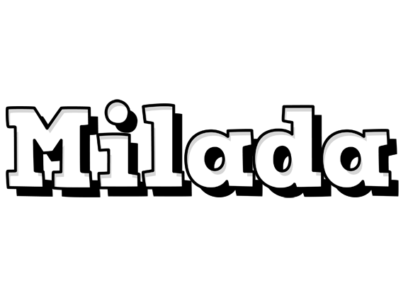 Milada snowing logo
