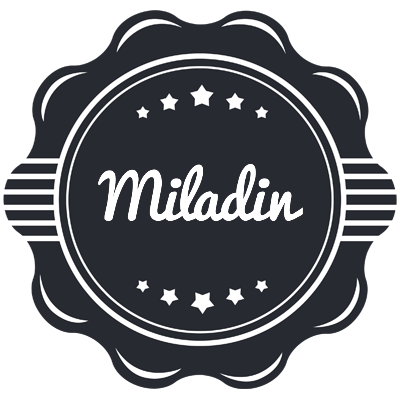 Miladin badge logo
