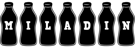 Miladin bottle logo