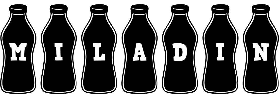 Miladin bottle logo