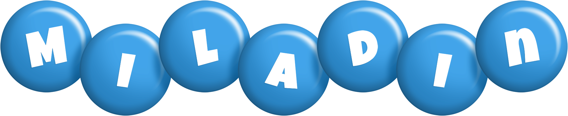 Miladin candy-blue logo