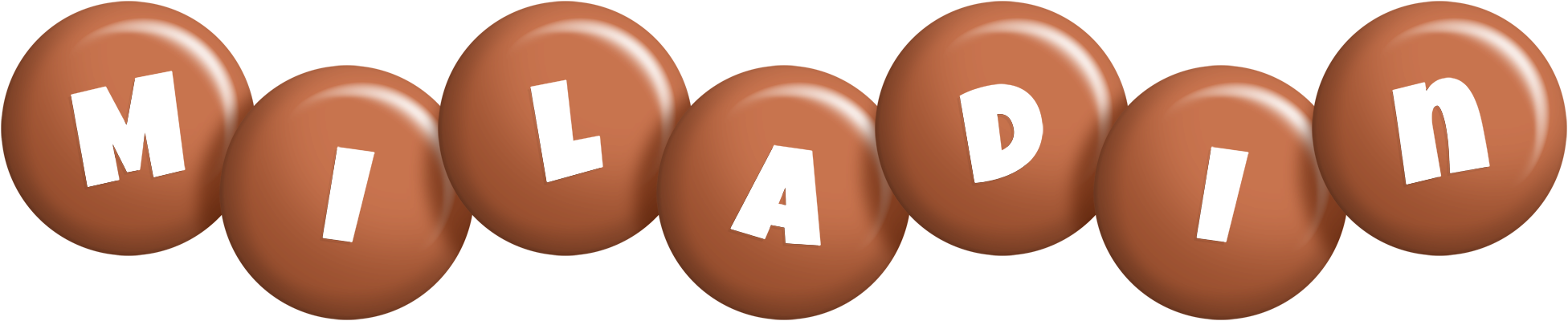 Miladin candy-brown logo