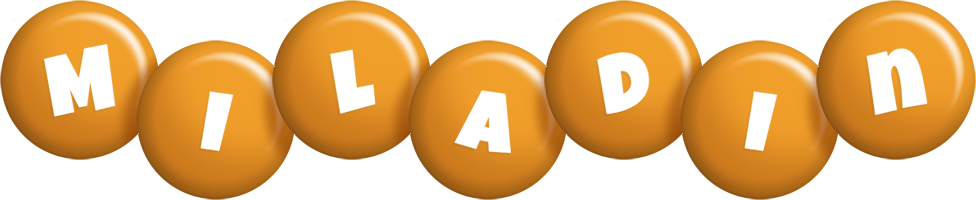 Miladin candy-orange logo