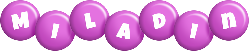 Miladin candy-purple logo
