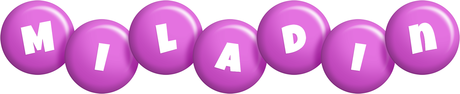 Miladin candy-purple logo