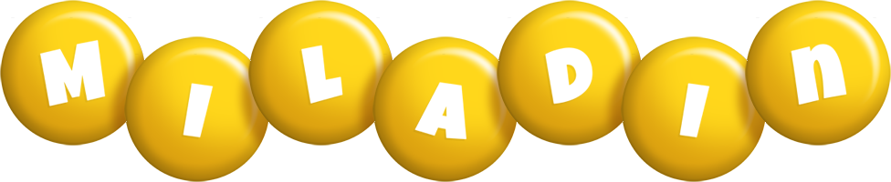 Miladin candy-yellow logo