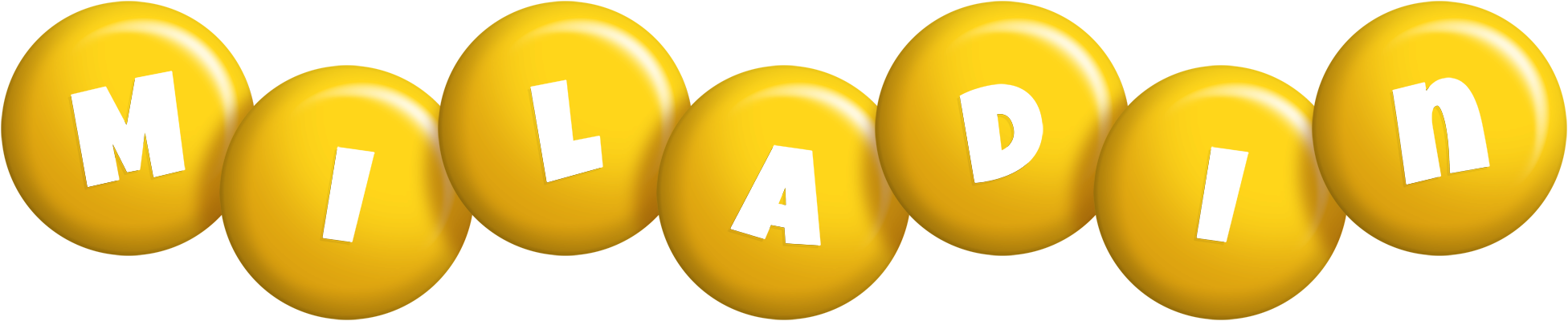 Miladin candy-yellow logo