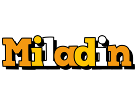 Miladin cartoon logo