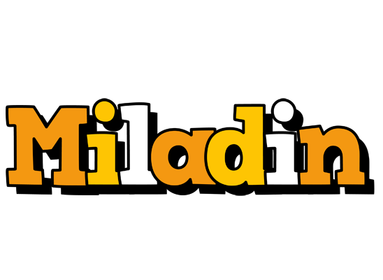 Miladin cartoon logo