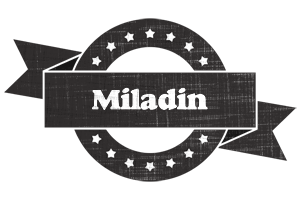 Miladin grunge logo