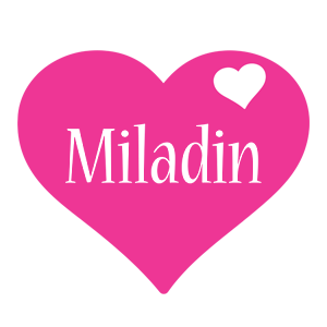 Miladin love-heart logo