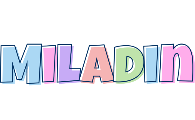 Miladin pastel logo