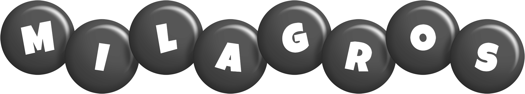 Milagros candy-black logo