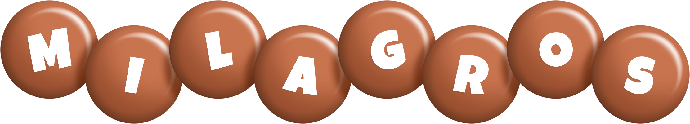Milagros candy-brown logo