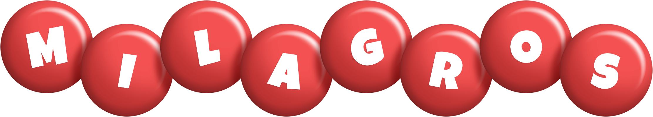 Milagros candy-red logo