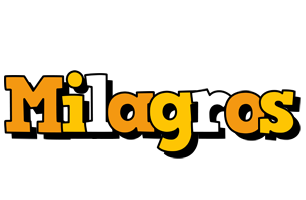 Milagros cartoon logo