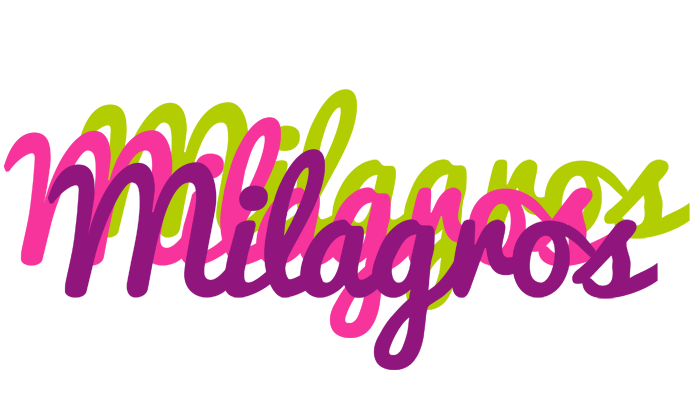 Milagros flowers logo