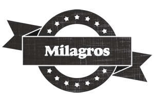 Milagros grunge logo