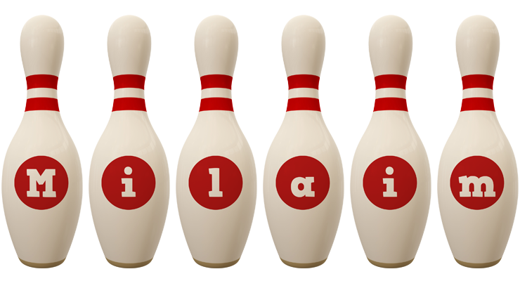 Milaim bowling-pin logo