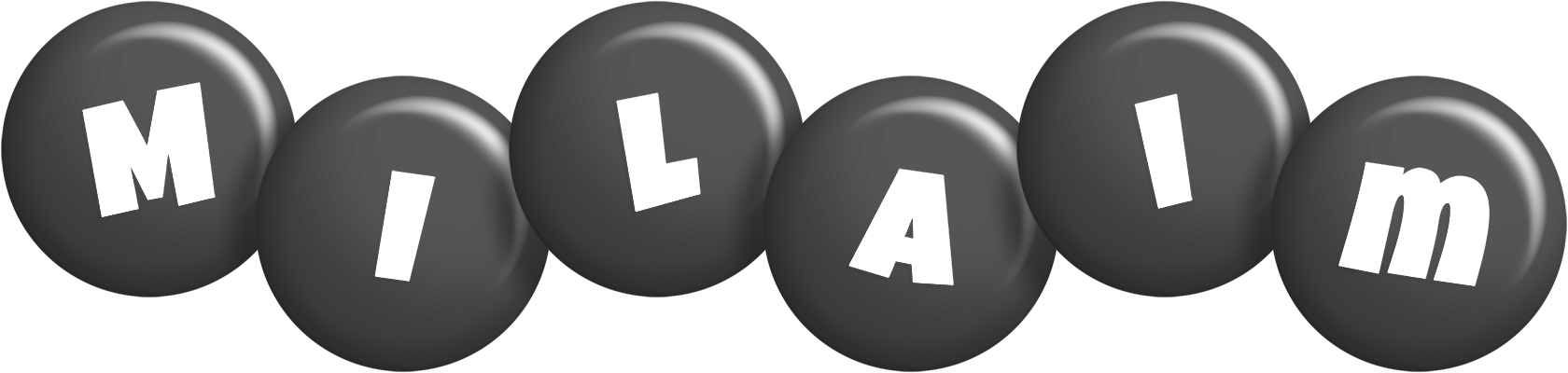 Milaim candy-black logo