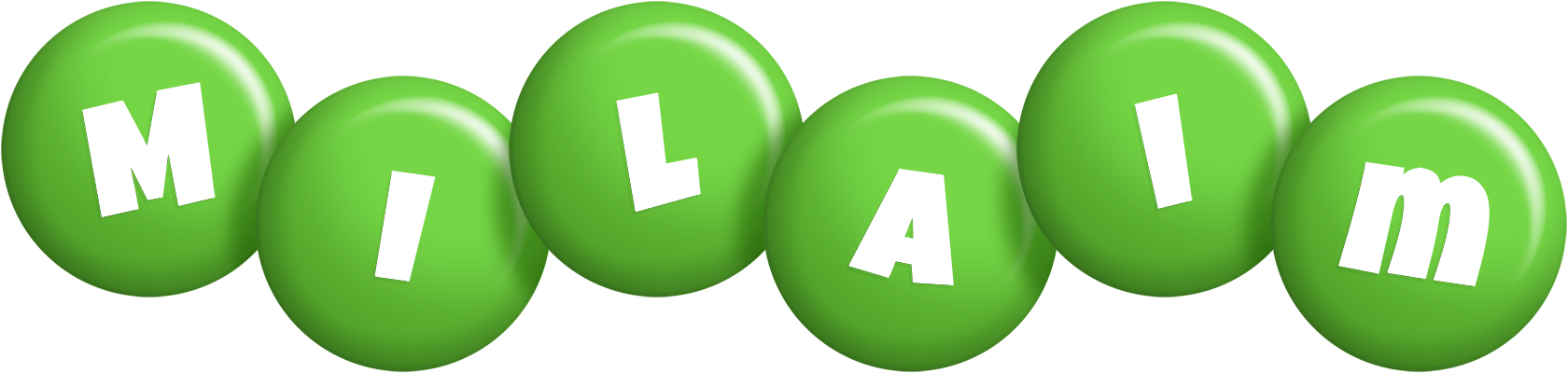 Milaim candy-green logo