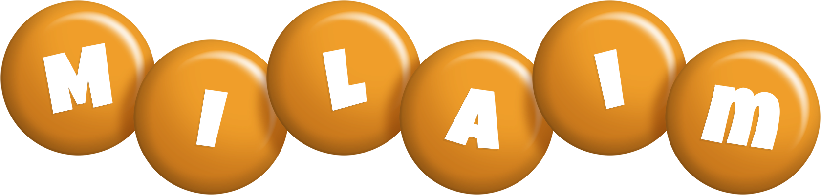 Milaim candy-orange logo