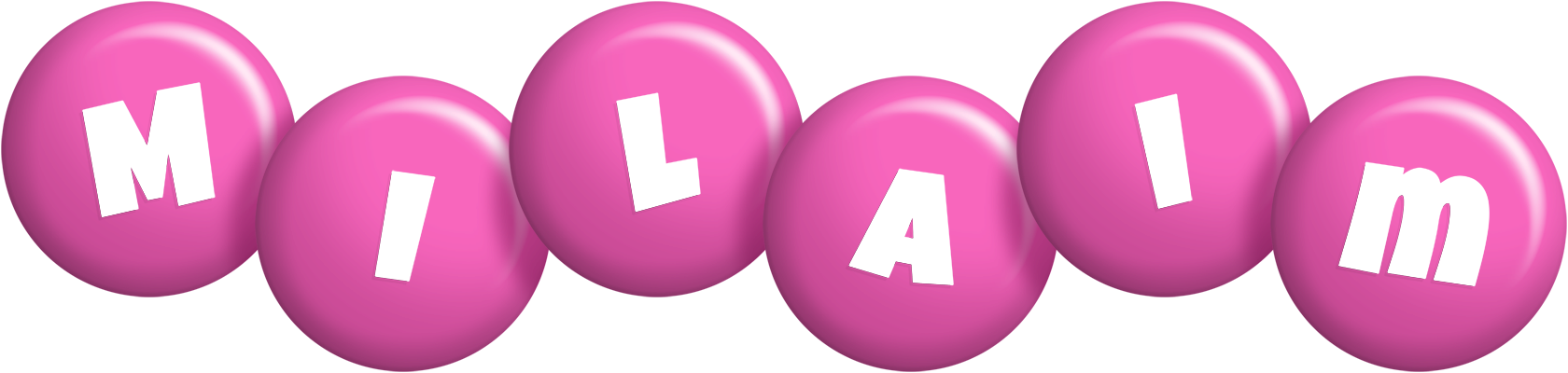 Milaim candy-pink logo