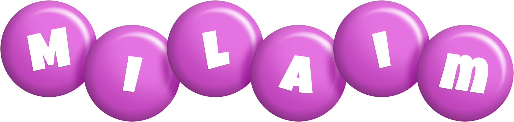 Milaim candy-purple logo