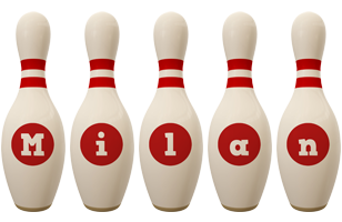 Milan bowling-pin logo