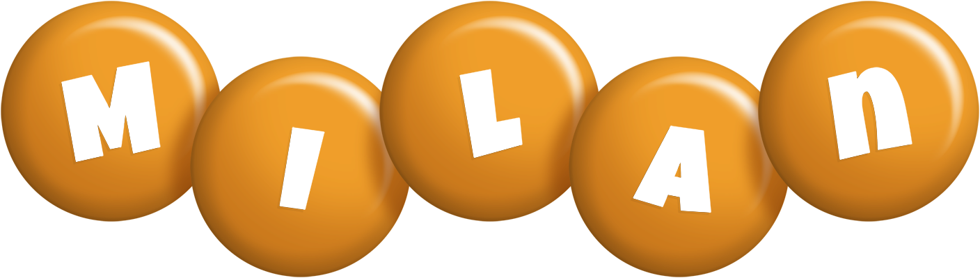 Milan candy-orange logo