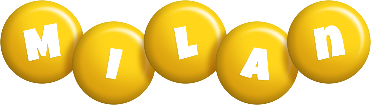 Milan candy-yellow logo