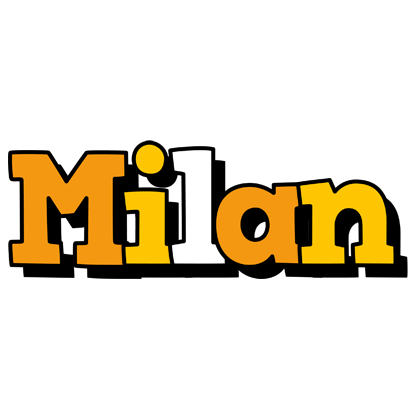 Milan cartoon logo