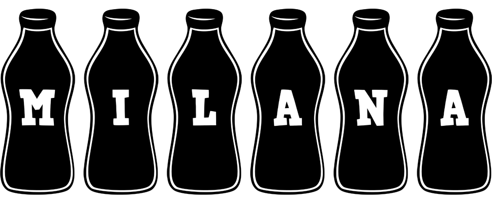 Milana bottle logo