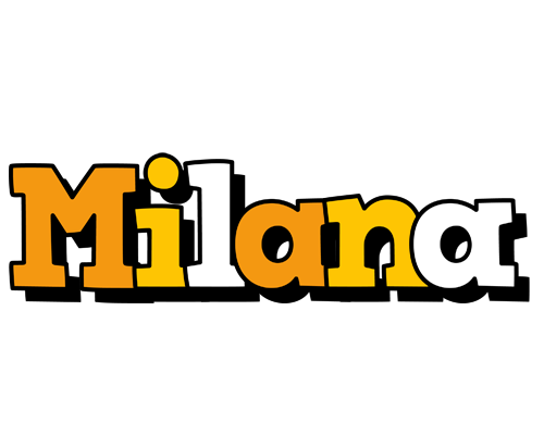 Milana cartoon logo