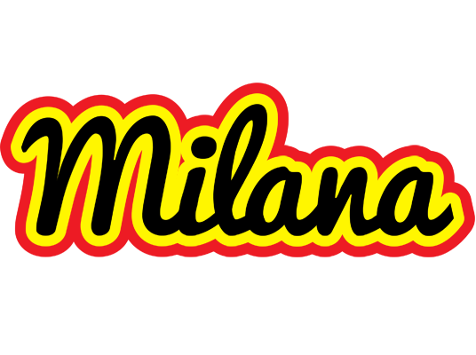 Milana flaming logo