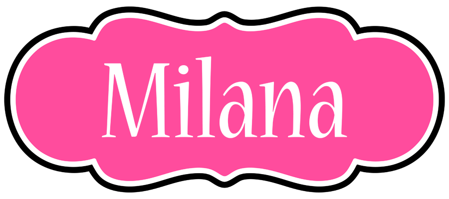 Milana invitation logo