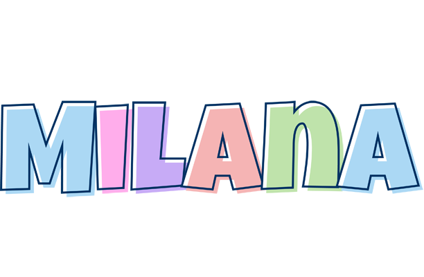 Milana pastel logo