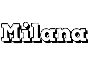 Milana snowing logo