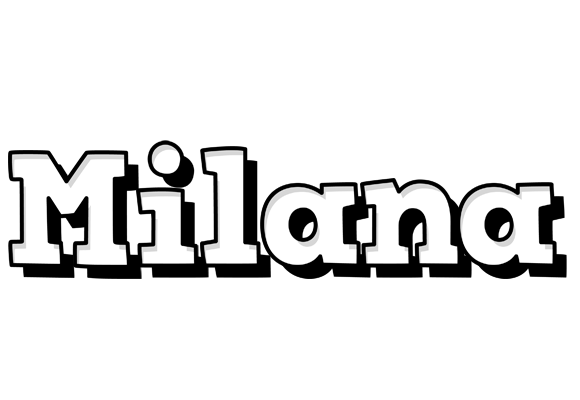 Milana snowing logo