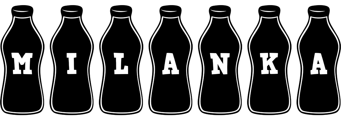 Milanka bottle logo