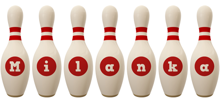 Milanka bowling-pin logo