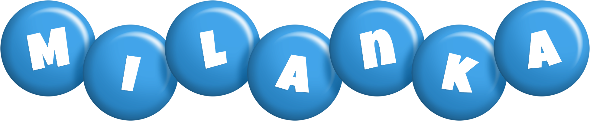Milanka candy-blue logo