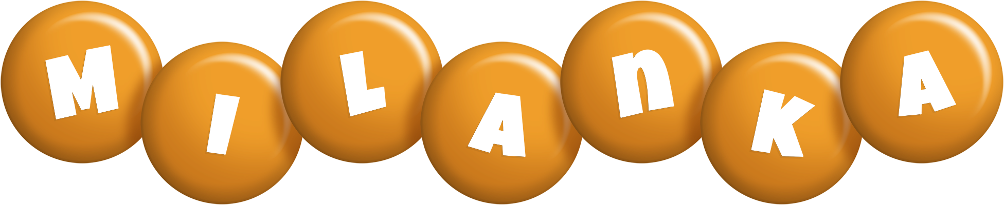 Milanka candy-orange logo