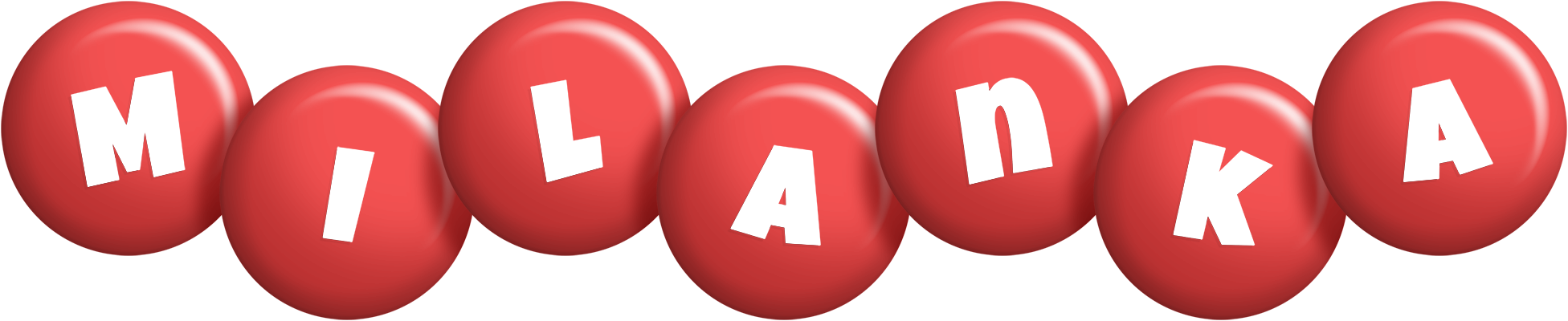 Milanka candy-red logo