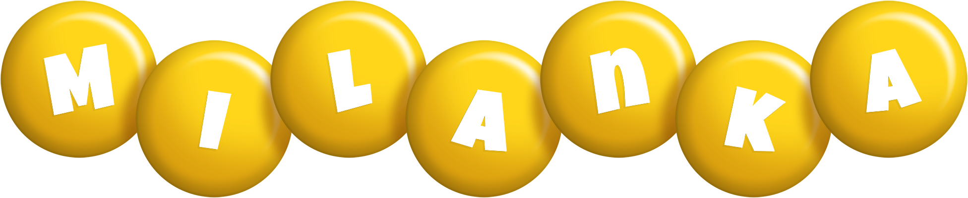 Milanka candy-yellow logo